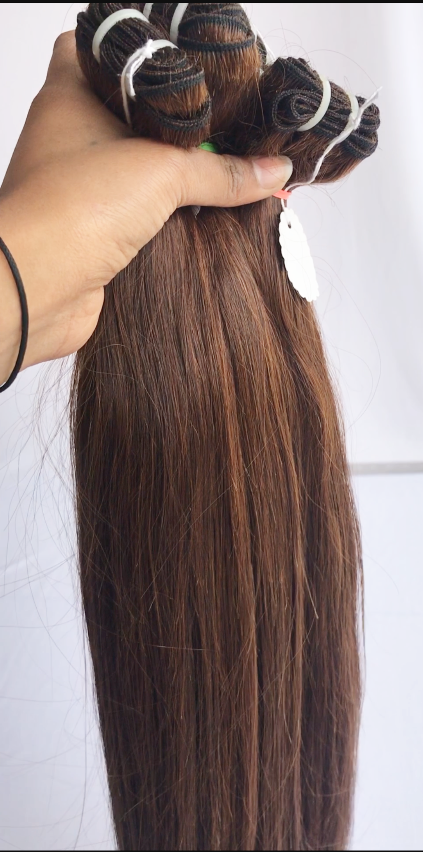 Extension tissage de couleur brun lisse 18 pouces (45cm)